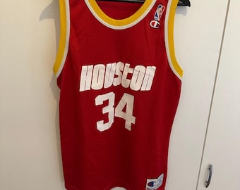 90s Vintage Houston Rockets Hakeem Olajuwon #34 NBA Jersey