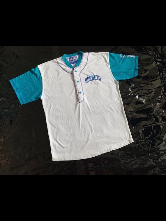 Starter Jersey Shirt Sweatshirt Charlotte Hornets… - image 1