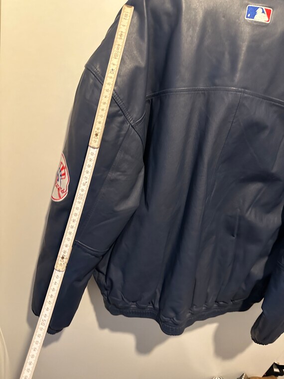 Starter Leather Jacket New York Yankees Size L Vintage Starter Leather Jacket New York Yankees Size L Vintage