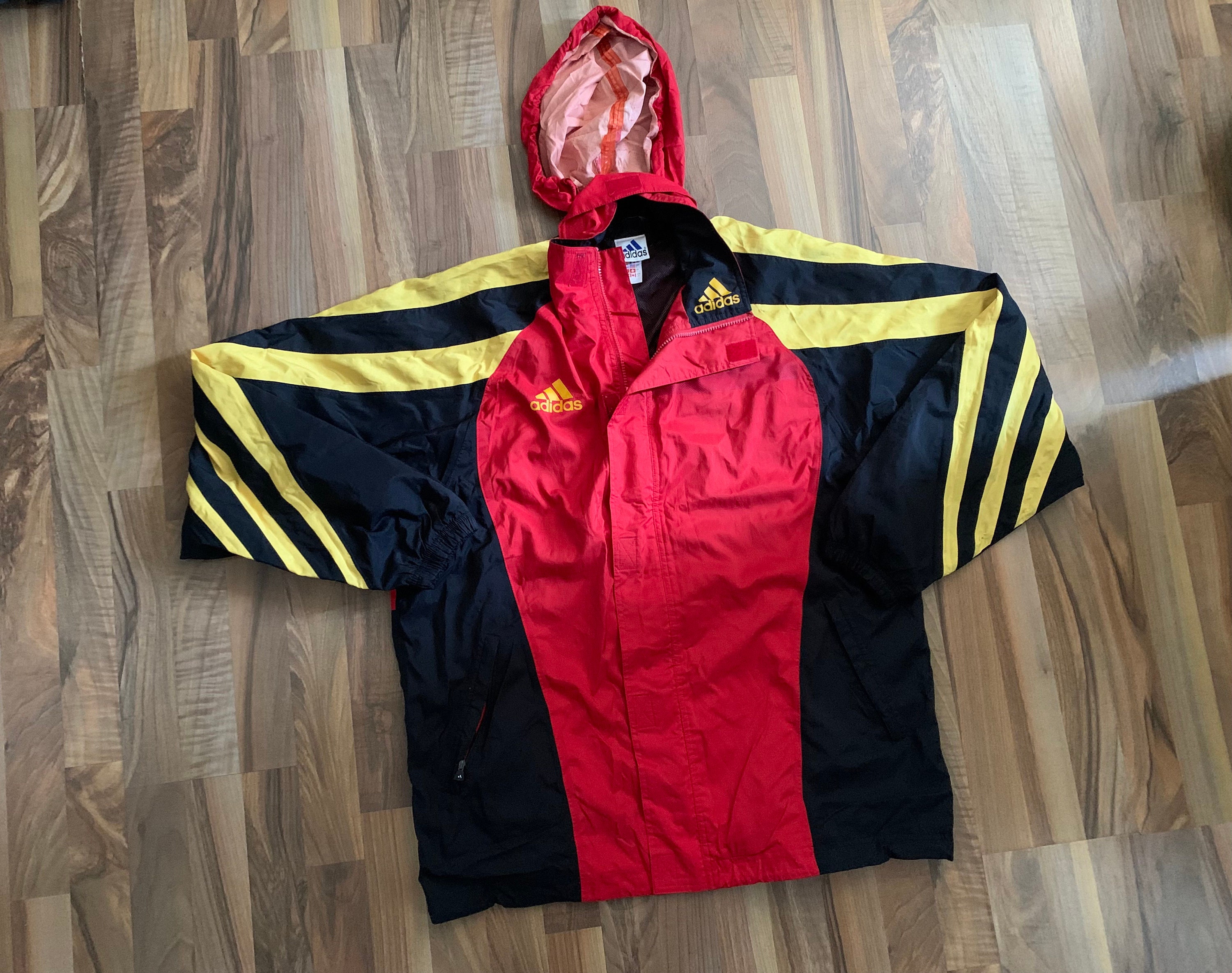 Adidas Windbreaker Jacke Size XL Retro Vintage Track JACKET Etsy