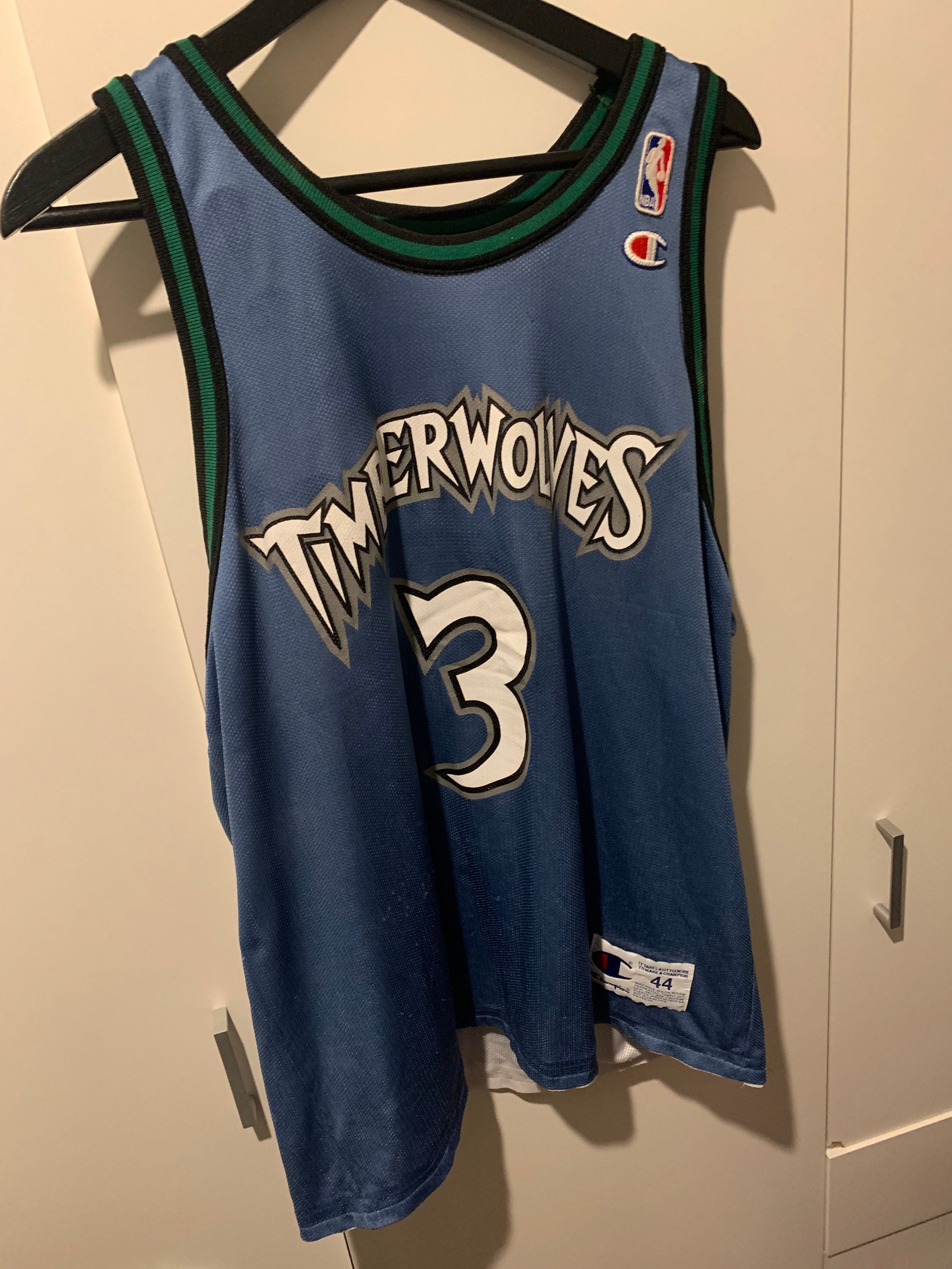 Champion Jersey Minnesota Timberwolves Size L Size 44 NBA Marbury