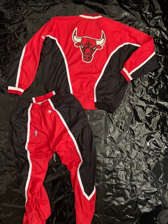 Champion Trainingsanzug Chicago Bulls Size XXL Vintage Warm up Tracksuit -  Etsy