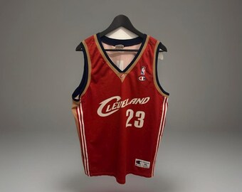 Vintage Lebron James 23 Champion Cleveland Jersey NBA 90s