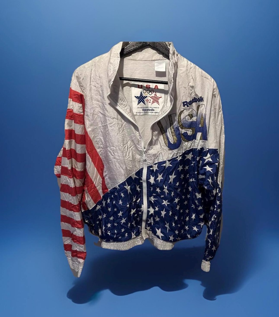 Reebok Jacket Size M USA 1992 Olympics Barcelona Vintage Jordan