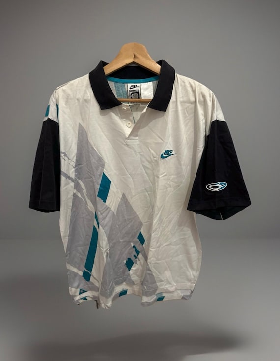 Nike Air Challenge Court Shirt Size M Vintage Agassi Polo
