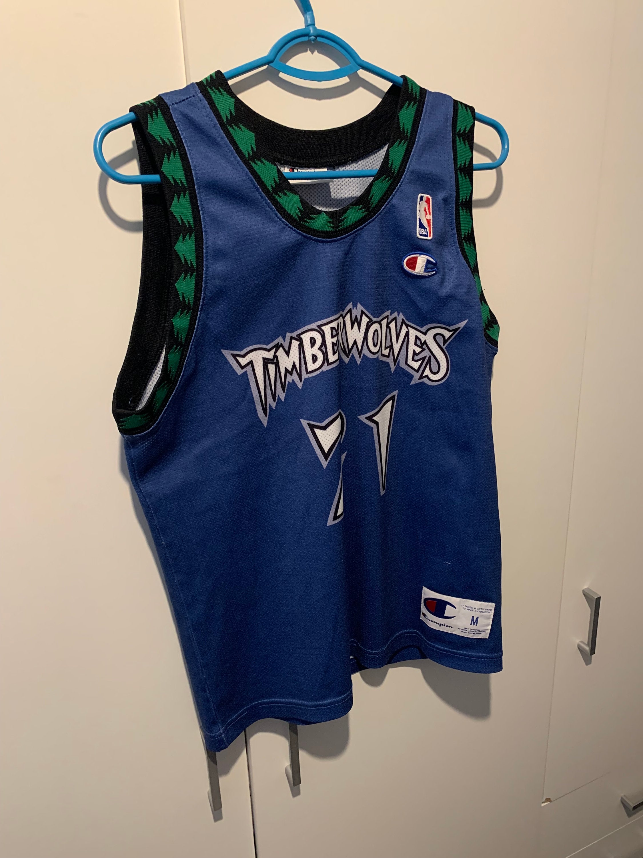 Vintage 90s Kevin Garnett Minnesota Timberwolves Adidas Youth 