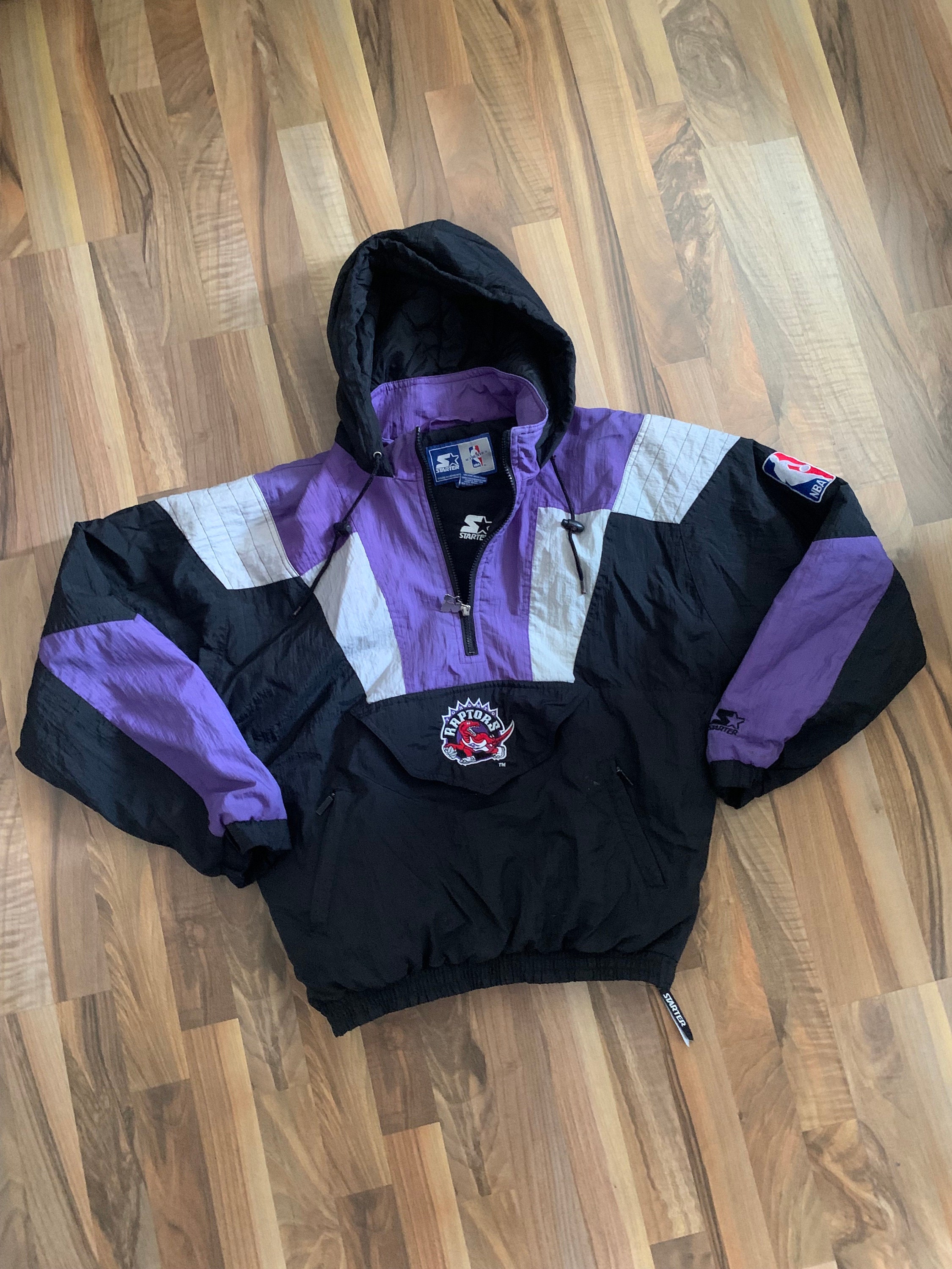 Men's vintage 90's Starter NBA Toronto Raptors windbreaker jacket size L