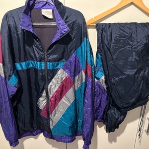 Veste De Survêtement Vintage Gabber Années 80/90 Challenger - Taille M - Occasion Très Bon État