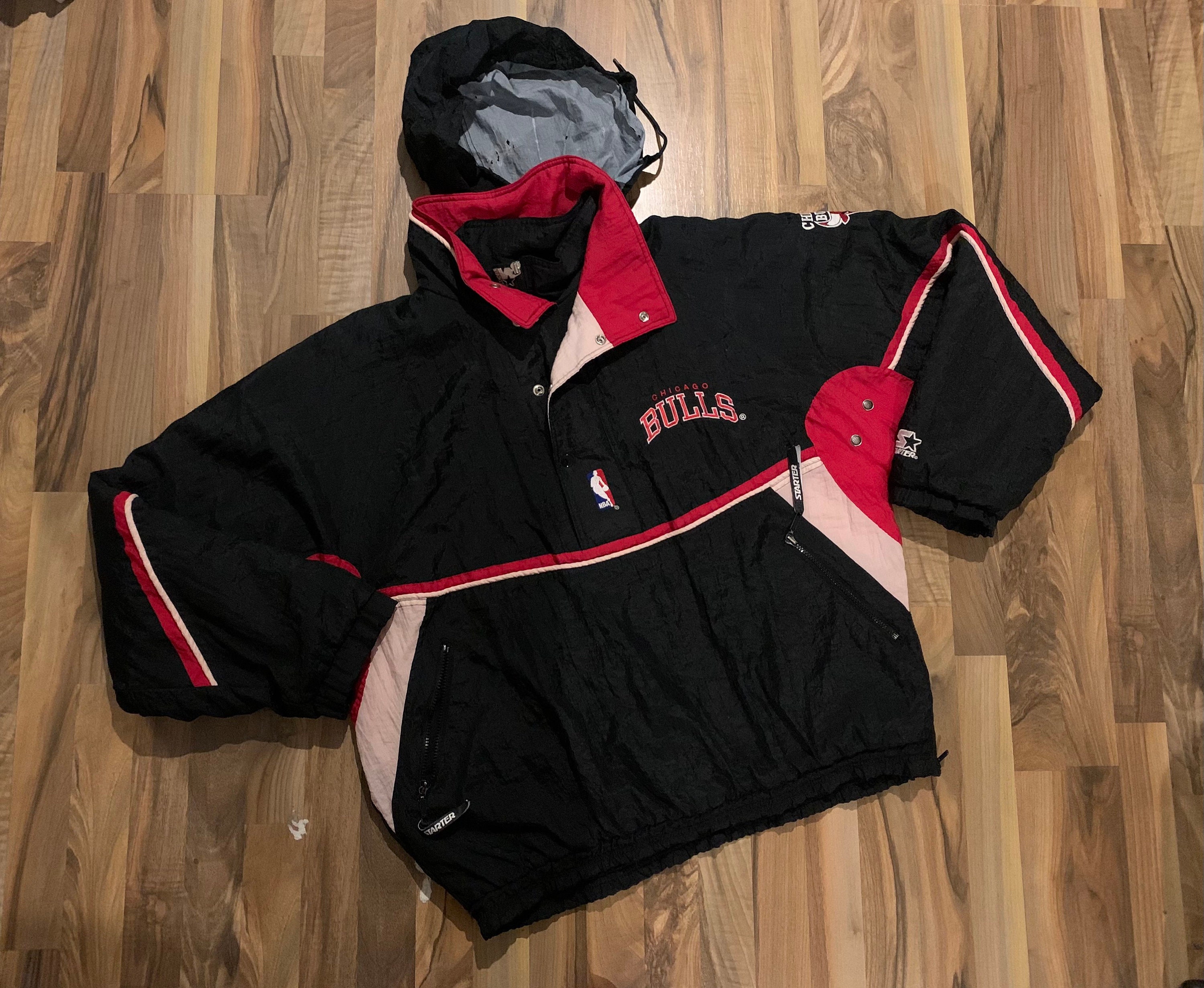 NBA 90's Starter Chicago Bulls Anorak Jacket Black (M) – Chop Suey