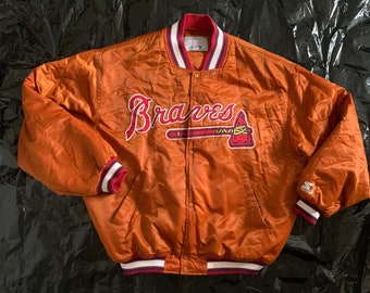 Starter Jacket Atlanta Braves Size XL Vintage Starter Jacket Braves