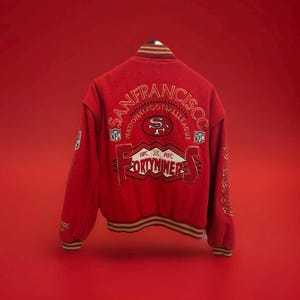 San francisco 49ers leather jacket - Etsy 日本