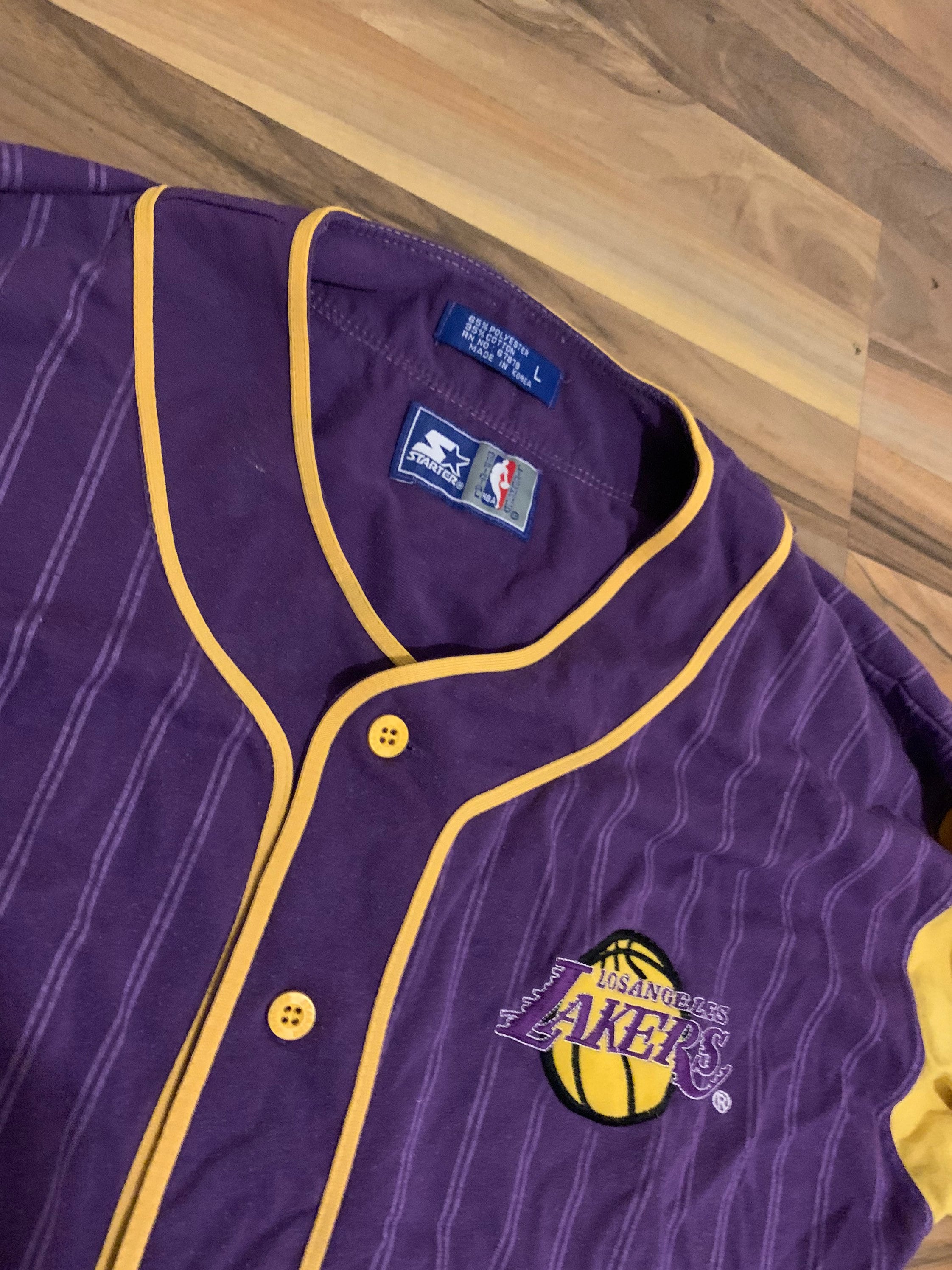 Starter Jersey Shirt Los Angeles Lakers Size L NBA Vintage Trikot