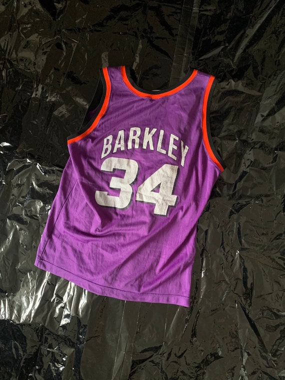Champion Phoenix Suns jersey 34 Charles Barkley NBA purple home