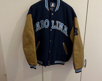 Starter Jacke North Carolina Size M Retro Vintage Lederjacke Jacket