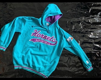 90's Charlotte Hornets Starter NBA Script Hoody Sweatshirt Size XL – Rare  VNTG