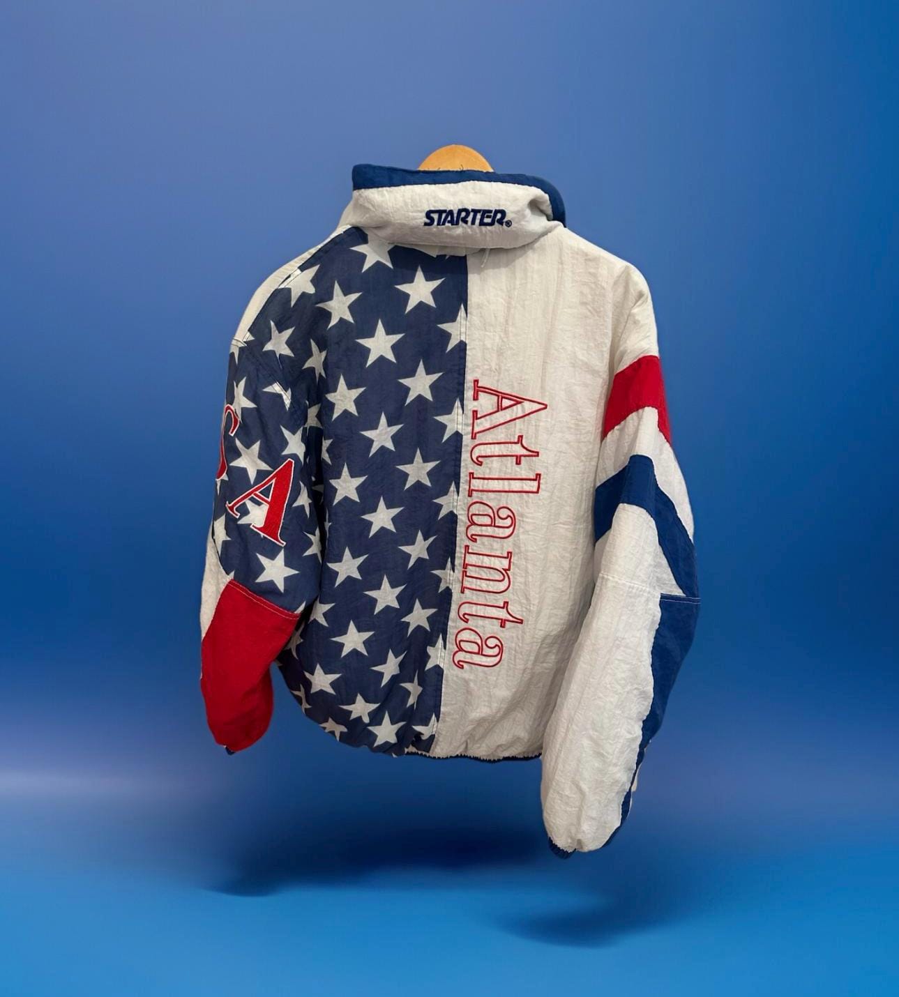 Starter Jacket Atlanta 1996 Olympia Size M Retro Vintage Team USA
