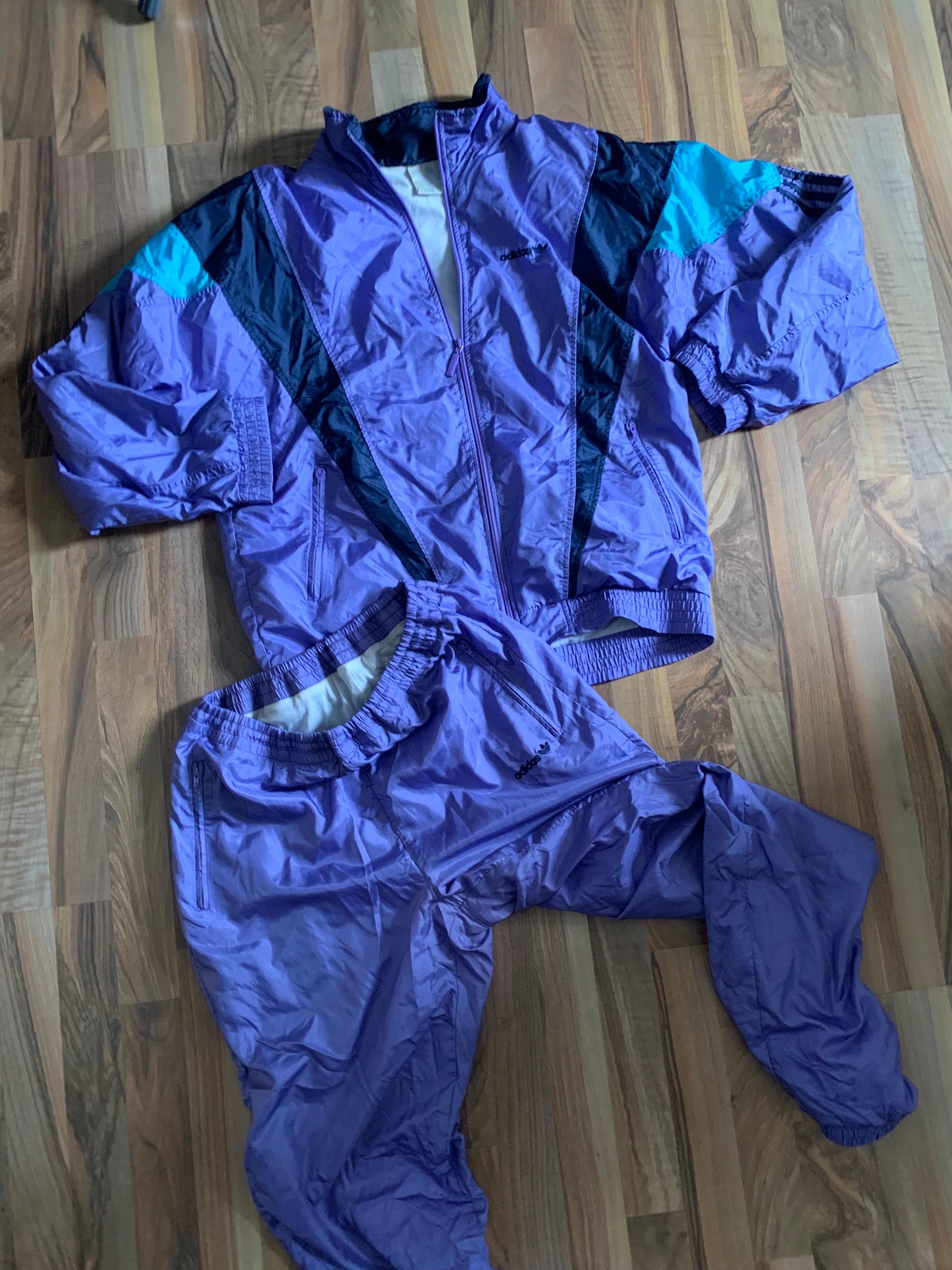 Adidas Trainingsanzug Jogginganzug Size M Retro Vintage Tracksuit Etsy