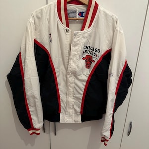 Champion Warm Up Jacket Chicago Bulls NBA Maat M Retro Vintage 1996 JACKET Track Jordan 90s