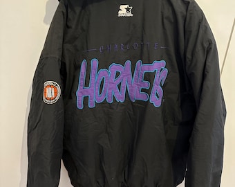 ヴィンテージ シャーロット・ホーネッツ ロゴ 7 ジャケット XL