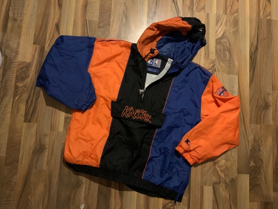 Buy New York Knicks Vintage 90s Starter Satin Bomber Jacket NBA Basketball  Blue Orange Coat Draft Day Made in USA Size Xl FREE Shipping Online in  India 