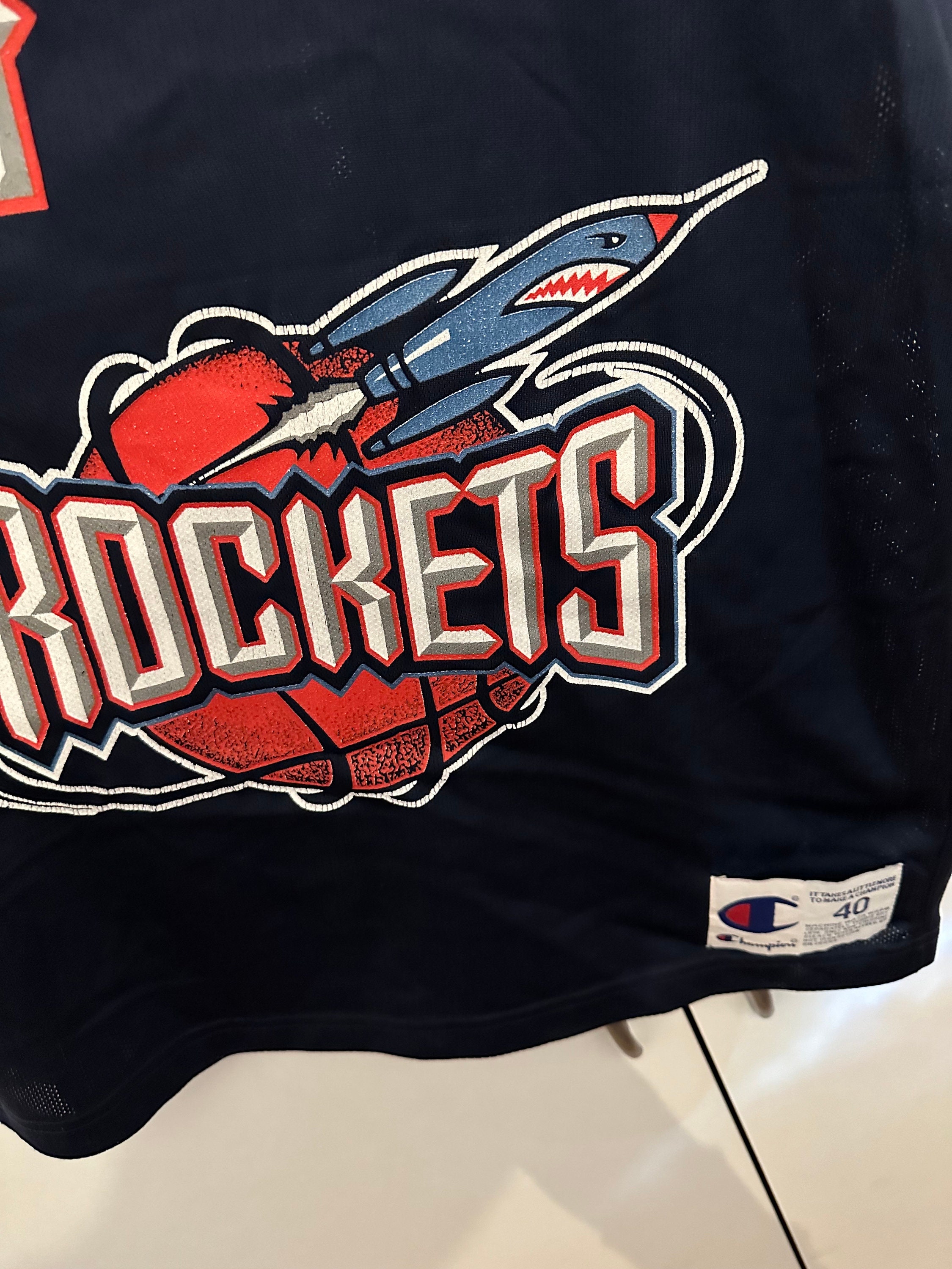 Champion Jersey Houston Rockets Size M 40 NBA Charles Barkley 4