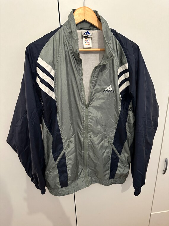 Adidas Windbreaker Jacket Size L Retro Vintage Track JACKET - Etsy