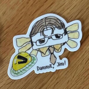 Sticker The Office Dwight Cute Octopus, nouvelle série de vinyles imperméables dessinés à la main, gourdes pour ordinateurs portables, collection, cadeaux