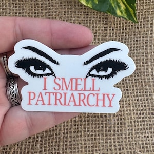 Pro-Feminismus Aufkleber: Ich rieche Patriarchy, bunt wasserfest vinyl, für Laptops Wasserflaschen, Planer, Notizbücher, Journale, sammeln