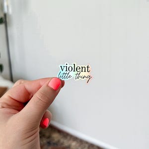 Fourth Wing Xaden Riorson Violent Little Thing cute kindle decorative vinyl sticker.