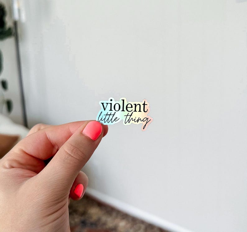 Fourth Wing Xaden Riorson Violent Little Thing cute kindle decorative vinyl sticker.