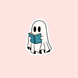 Smut & Wingspan Ghost Book Sticker | Bookish Sticker