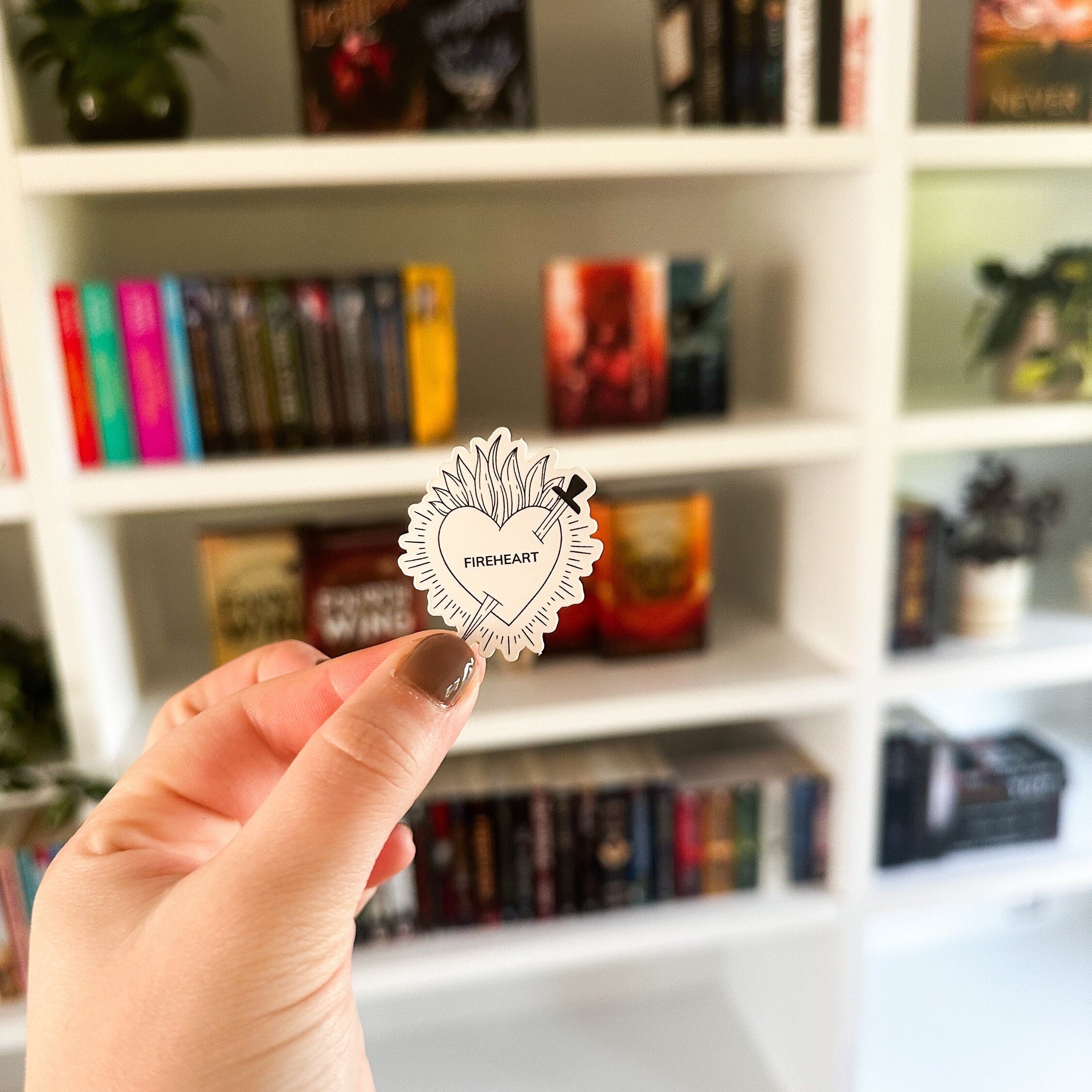 Fireheart Aelin Galathynius Sticker | Bookish Sticker | Throne of Glass Sticker | Kindle Sticker | Kindle Decor