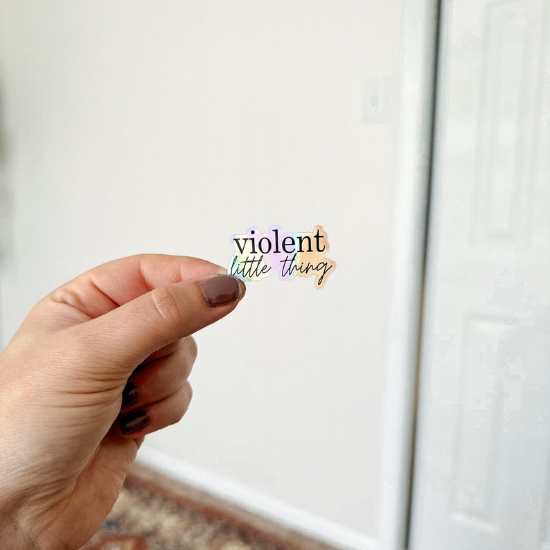 Fourth Wing Xaden Riorson Violent Little Thing cute kindle decorative vinyl sticker.