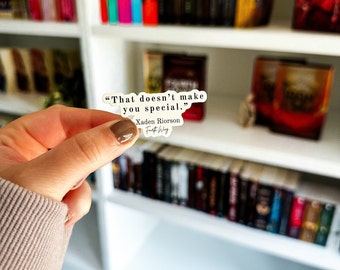 Fourth Wing Sticker | Xaden Riorson Quote, Bookish Decal, Kindle Sticker