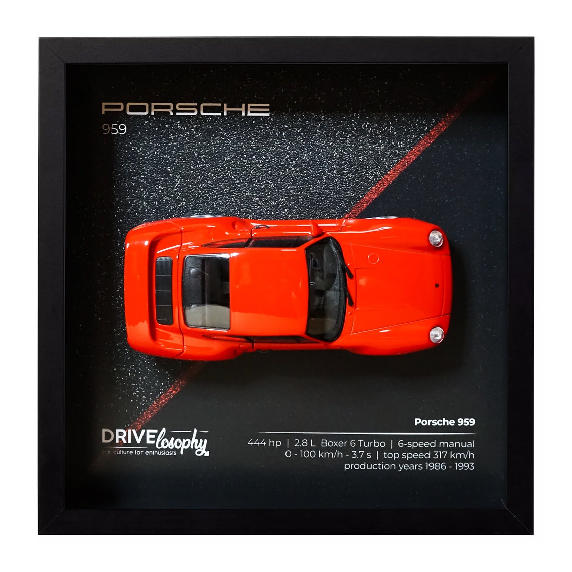 Porsche 959 3D Frame the Ideal Gift - Etsy