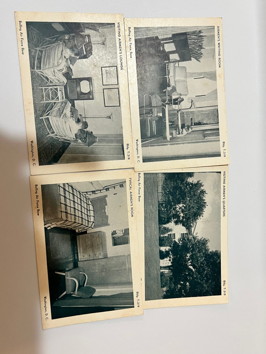 Set of 4 1950s Bolling Air Force Base Postcards Junk Etsy