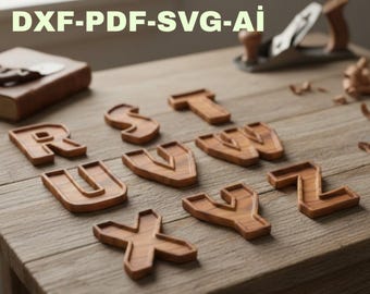 CNC  router files, Alphabet Letters Plate File: Router Ready (Digital Download)