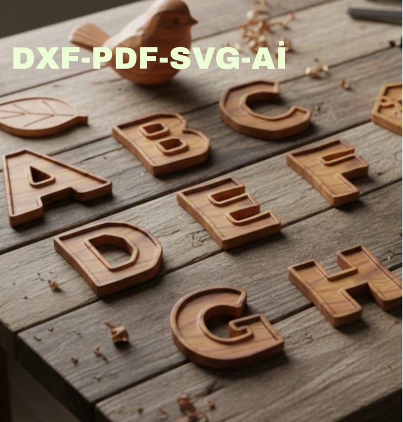 Alphabet Letters Plate, Cnc File, Cnc Router, Cnc Router for Wood ...