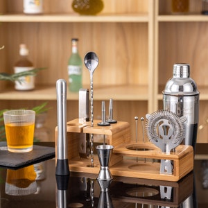 Stylish Mixology Bartender Kit | Cocktail Shaker | Barware Essentials | Christmas Gift | Housewarming Gift New Home | Gifts for Him and Her