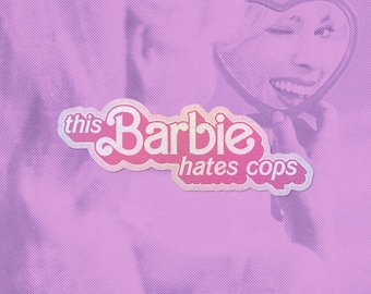 ACAB Anti Police Glitter Sticker - Girly Pink Pixie Dust Glitter 1312 - BLM