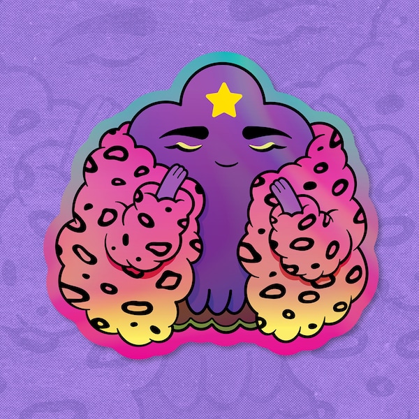 Holographic Sticker - Adventure Time - Lumpy Space Princess GLAM LSP