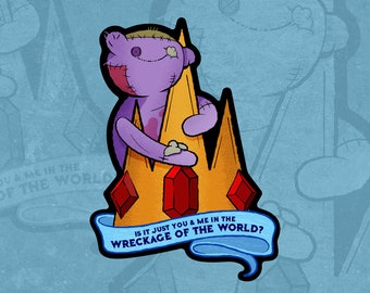 HAMBO SIMON Adventure Time Ice King Marceline - I Remember You Metallic Sticker