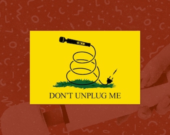 Vibrator Gadsden Parody Libertarian Hitachi Wand Fan Club