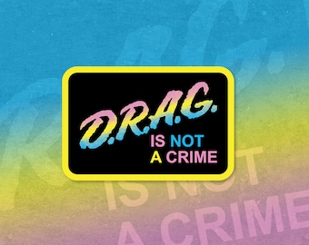 DRAG Is Not A Crime - 1980 DARE Parody - Glossy Vinyl 1990s Drugs