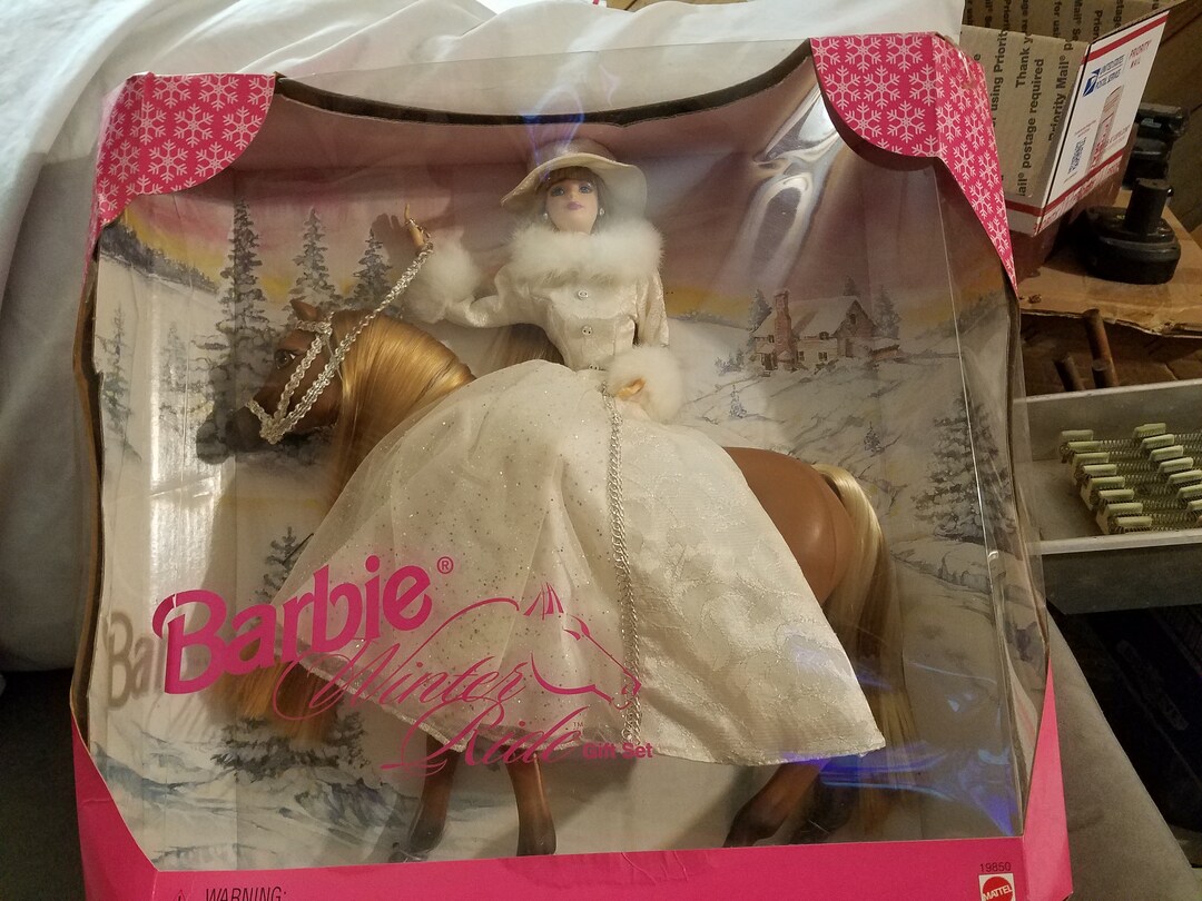 1998 Barbie Winter Ride Gift Set - Etsy