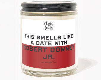 This Smells Like Robert Downey Jr. Candle︱Celebrity Candle | Spicy Candle︱Soy Candles︱Wood Candle︱Chicks Love Wicks