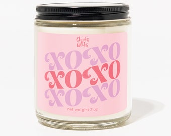 XOXO Candle | Valentine's Day Gift for Your Friend | Galentines Candle | Cute Candle for Her | Funny Valentine