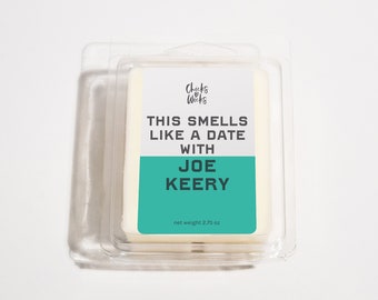 This Smells Like Joe Keery Wax Melt ︱Vela de celebridades / Vela inspirada en celebridades︱Vela de soya︱Cera derretida︱Cera derretida de la cultura pop︱Chicks Love Wicks