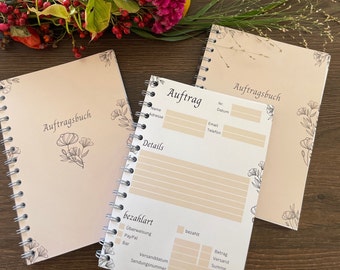 Order book, A5 order pad, order pad for small businesses, order slip, notepad, A5 order form template, small business orders