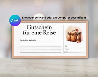 Weekend trip voucher template travel gift, travel voucher gift anniversary short trip voucher print, weekend trip, overnight stay